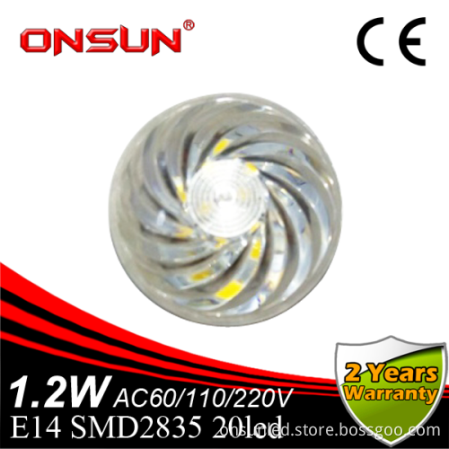 Manufacture 16 led E14 SMD2835 waterproof IP44 AC24V clear cabochon spot light Carnival decorative LED rgb funfair lights